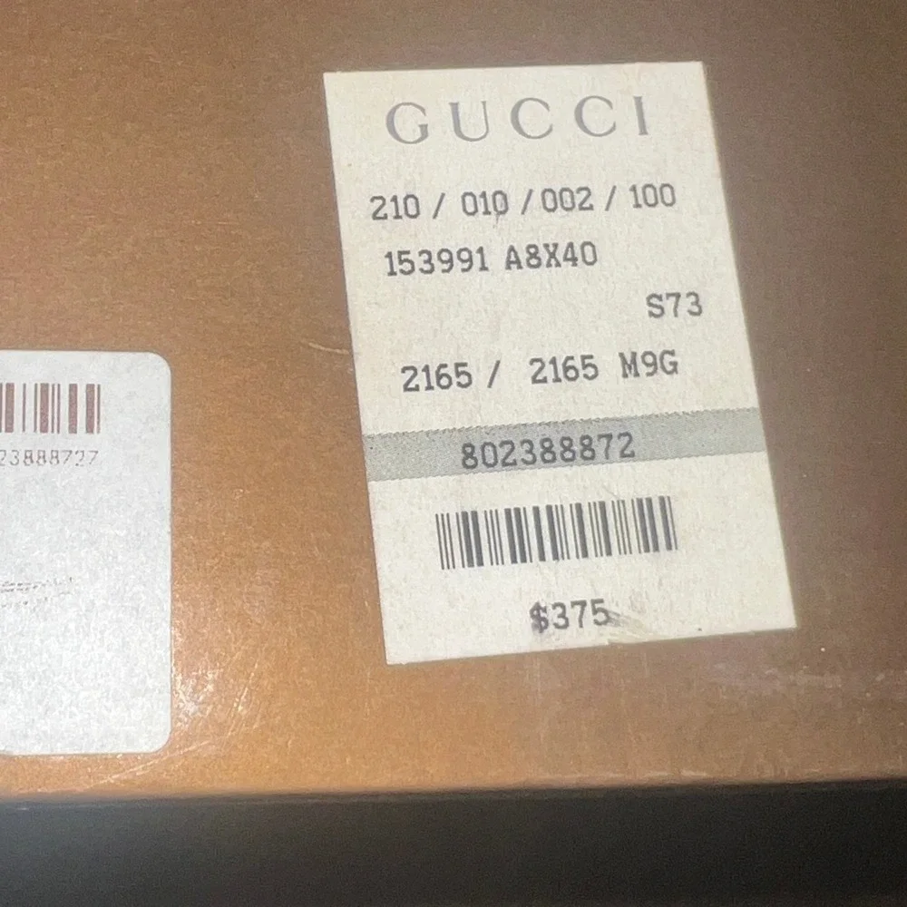 Gucci Mens Florence GG Monogram Driver Loafers Cocoa Brown Leather 153991 Size 9